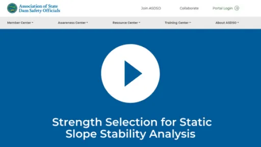 Strength Selection for Static Slope Stability Analysis