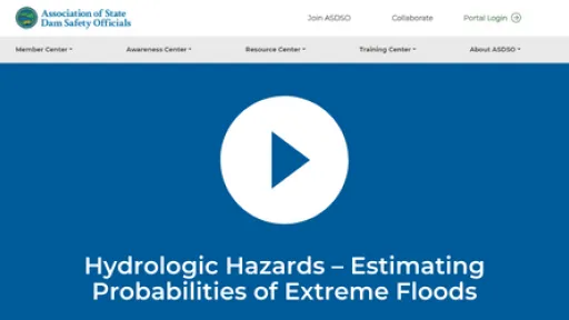 Video - Hydrologic Hazards – Estimating Probabilities of Extreme Floods