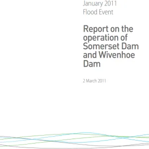 Cover_Report on the Operatation of Somerset Dam Cover_Report on the Operatation of Somerset Dam