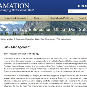 Dam Safety Office Security Safety and Law Enforcement Office Bureau of Reclamation Dam Safety Office Security Safety and Law Enforcement Office Bureau of Reclamation
