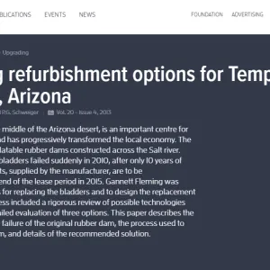 Reviewing-refurbishment-options-for-Tempe-Town-Lake-dam-Arizona-Hydropower-Dams-International Reviewing-refurbishment-options-for-Tempe-Town-Lake-dam-Arizona-Hydropower-Dams-International