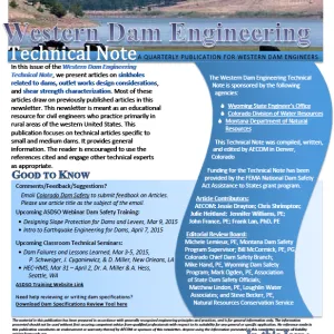 Western Dam Engineering Technical Note Western Dam Engineering Technical Note